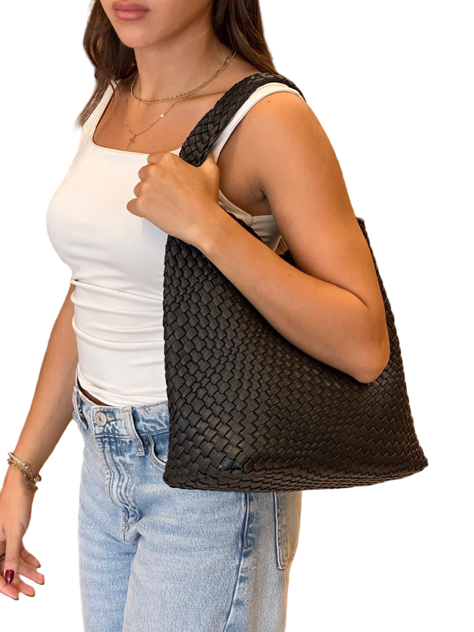 Elegant Woven Shoulder Bag