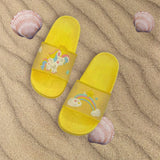 Yellow unicorn slippers