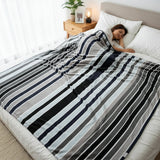 Black Stripped Blanket