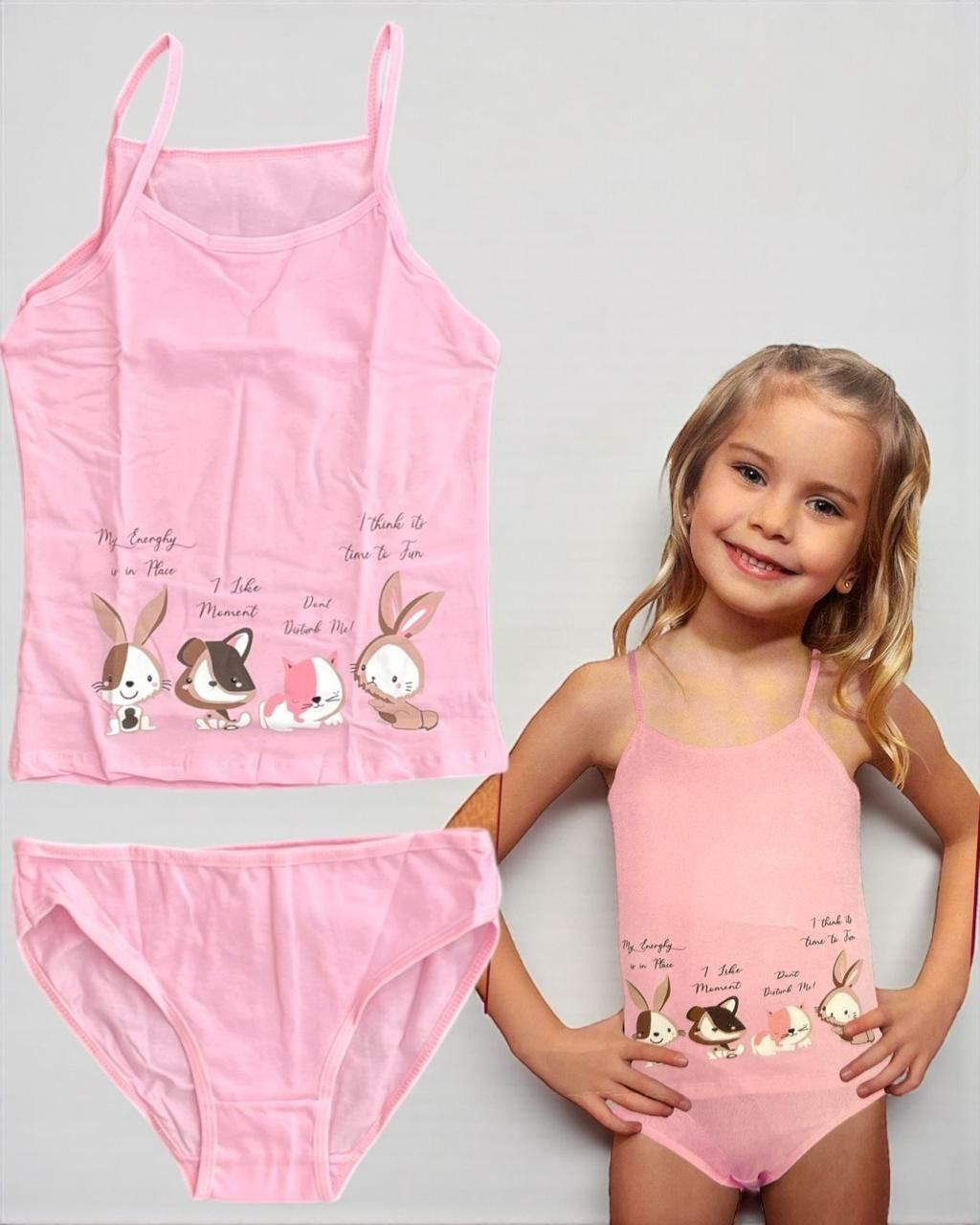 Girls Camisole & Underwear Set