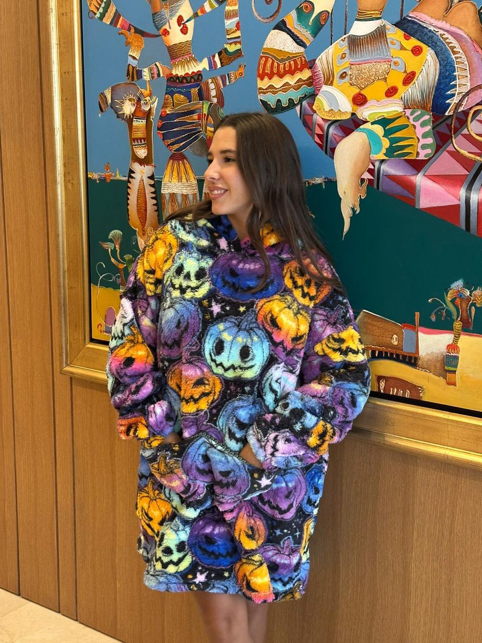 Halloween Hooded Blanket