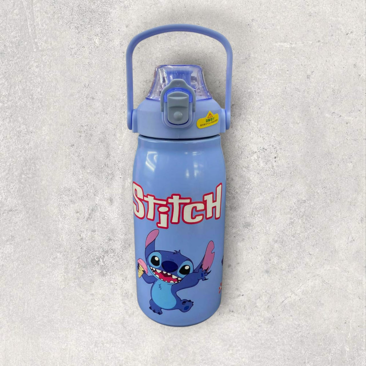 Light-Blue Stitch Stainless Steel Water Bottle