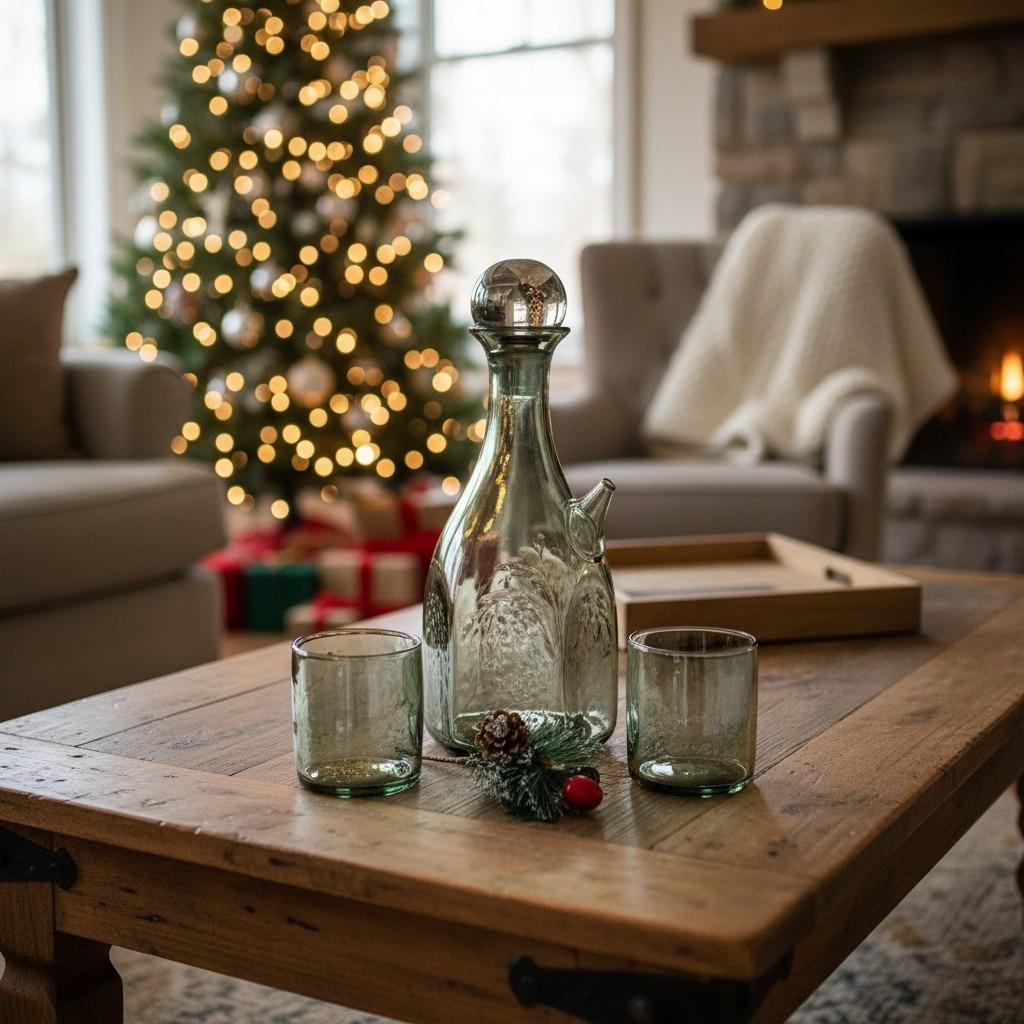 PureGlow Bottle & Glass Cups