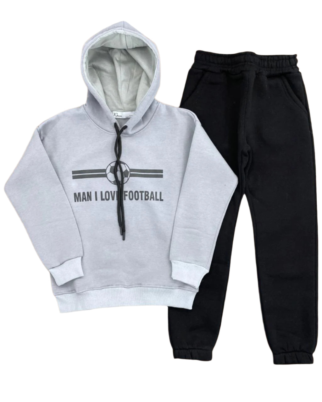 Man I love Football Jogging Set grey
