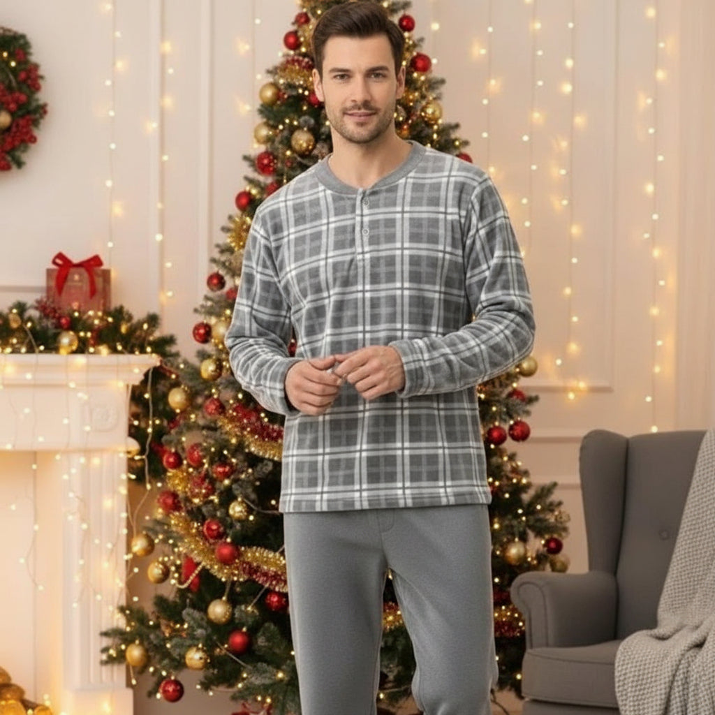 Gray Fleece Man PJ
