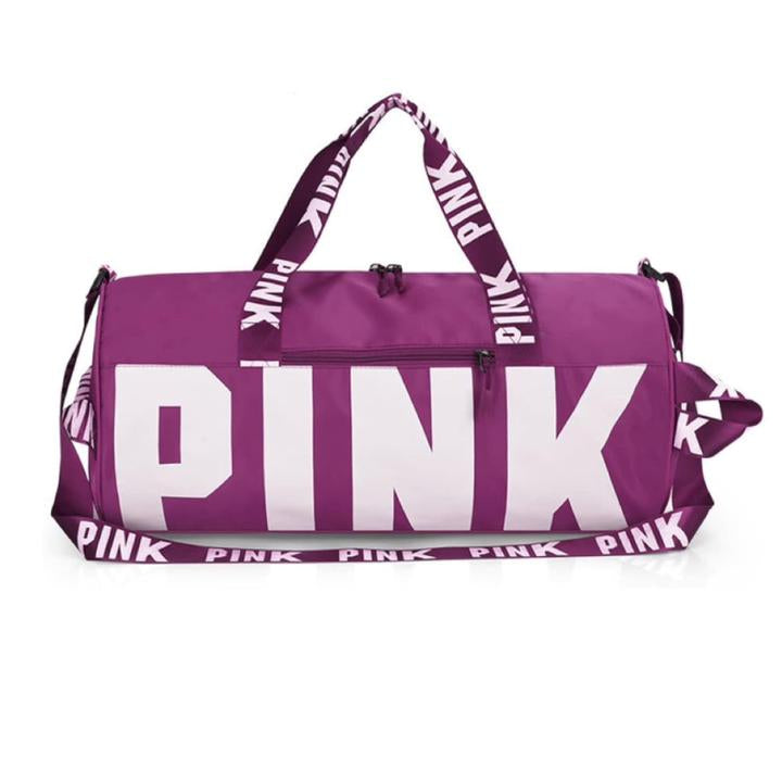 pink gym bag