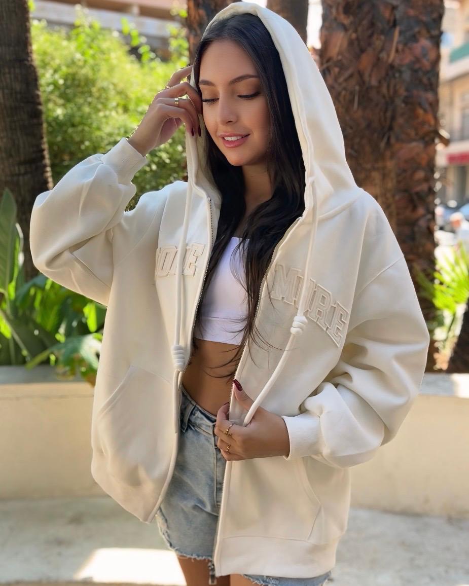 Basic Hooded Fleece Jacket