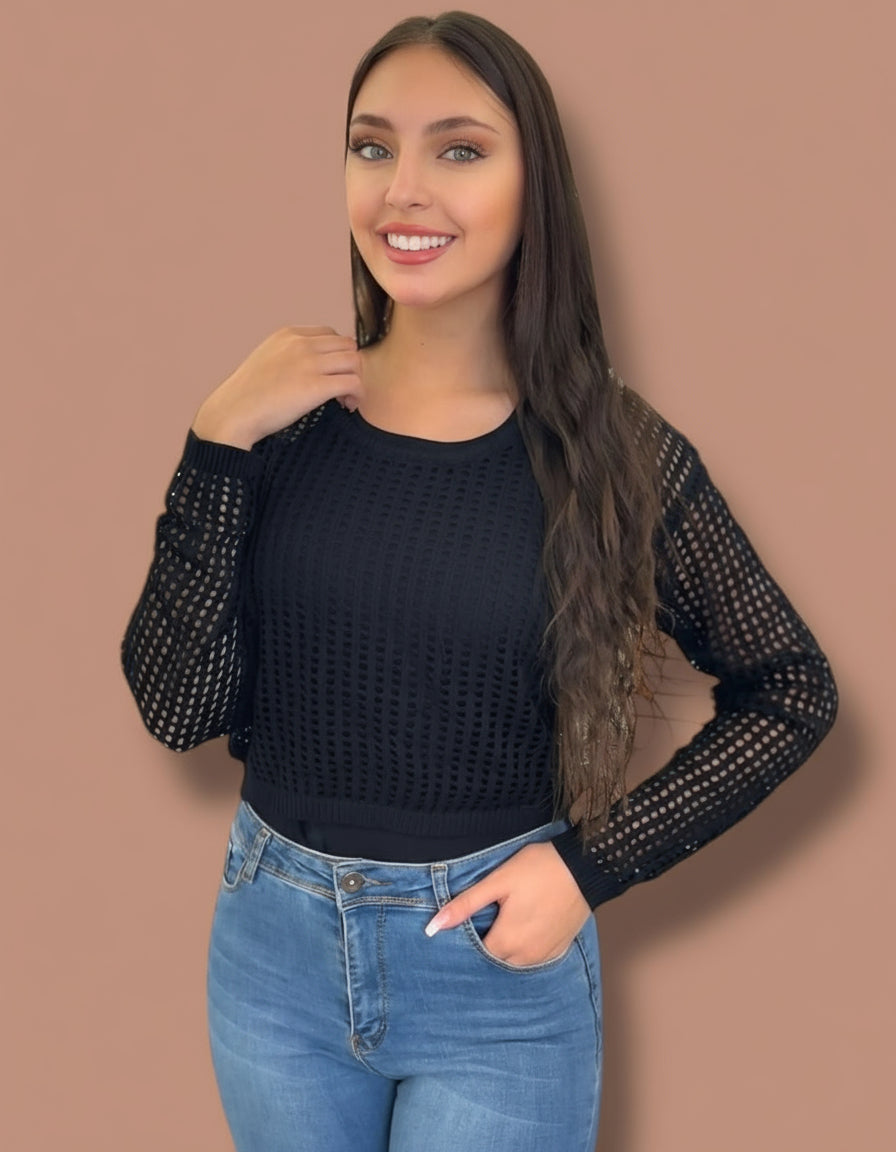 Black 2 piece top
