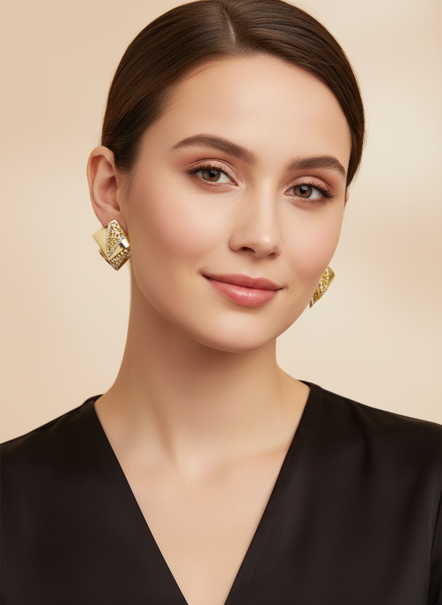 Square earrings