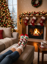 White Christmas Socks