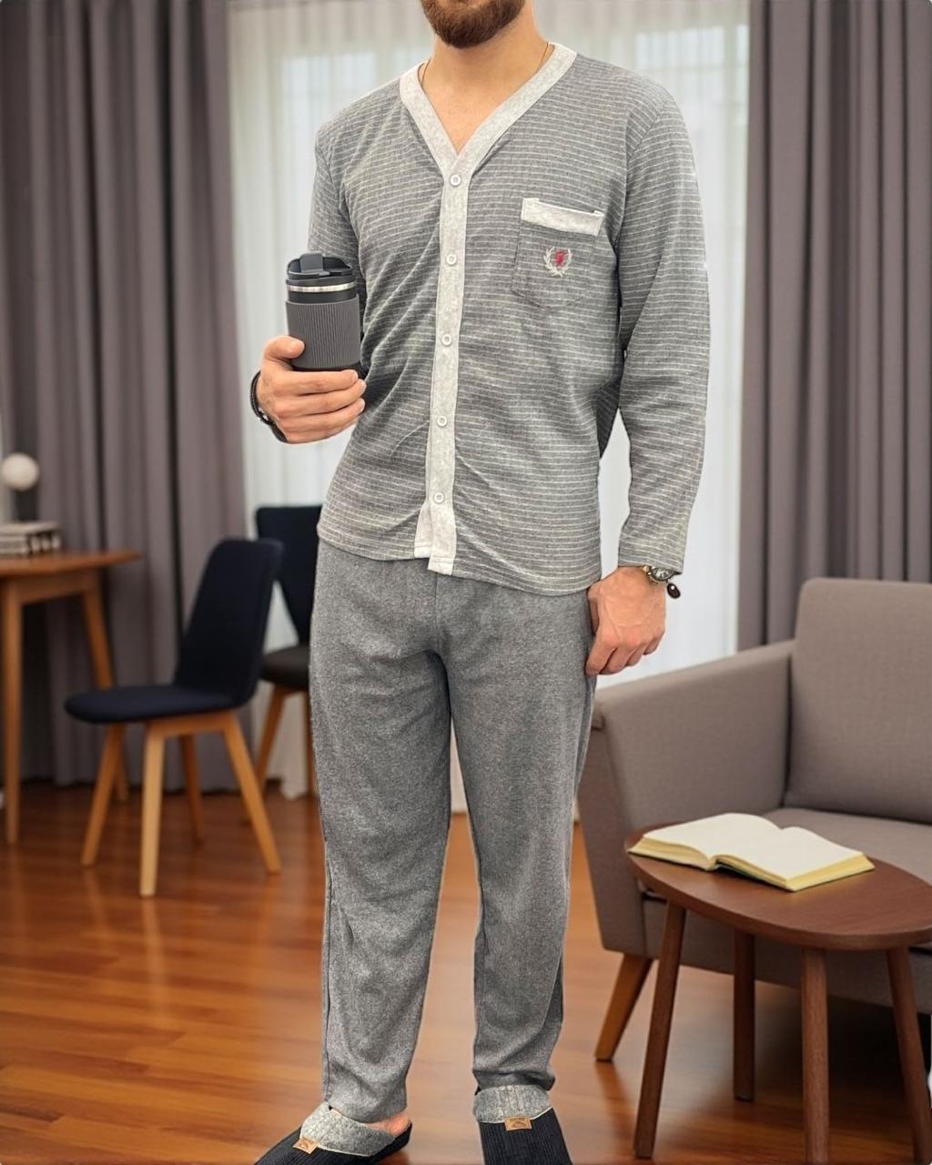 Grey Striped Pajama