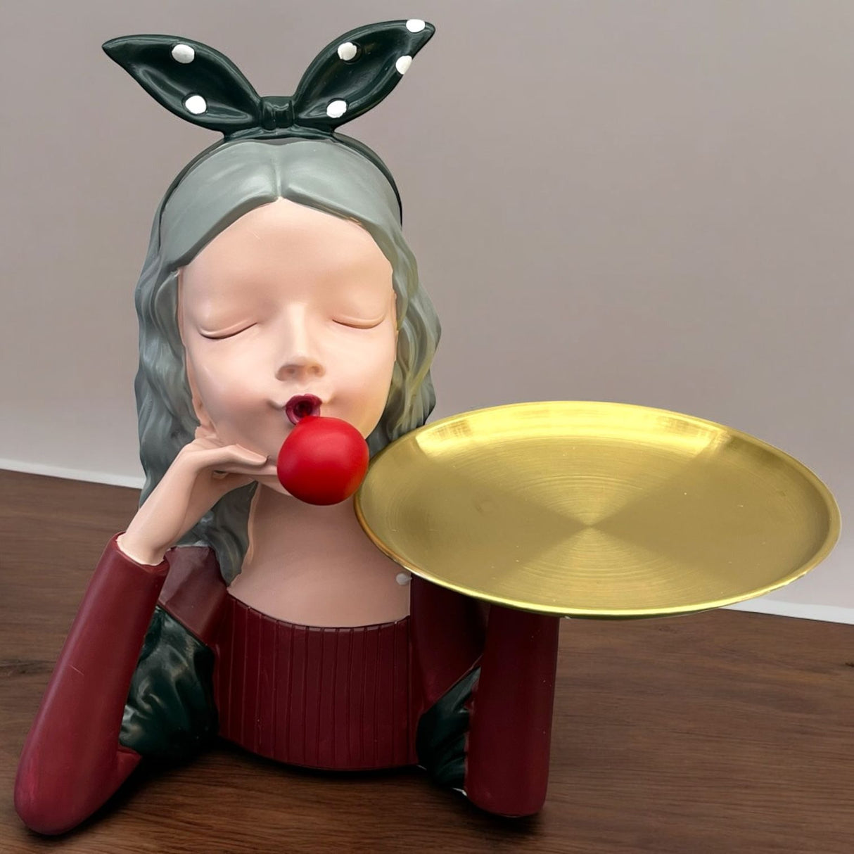 Lady decorative tray