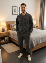 Grey Fleece Man PJ