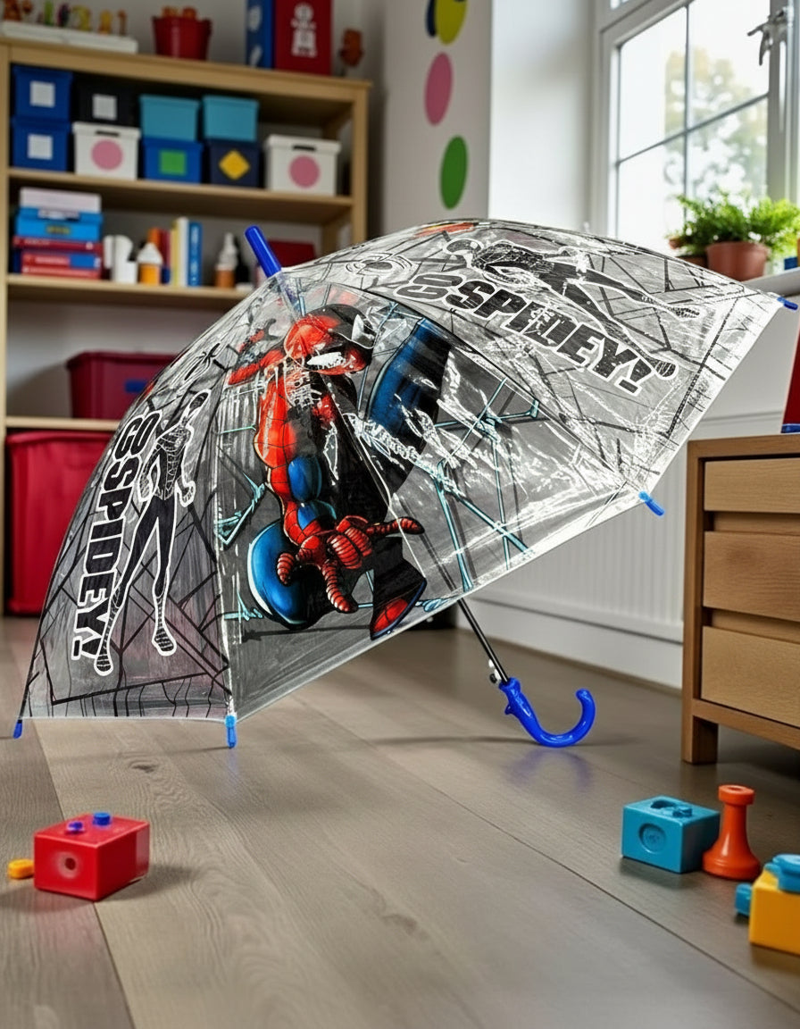 Clear Spiderman Umbrella