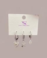 Hearts Earring Set