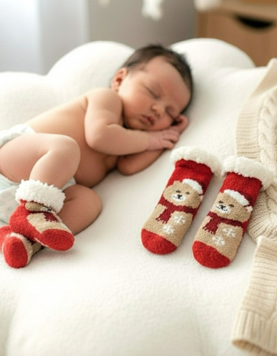Newborn Christmas Socks