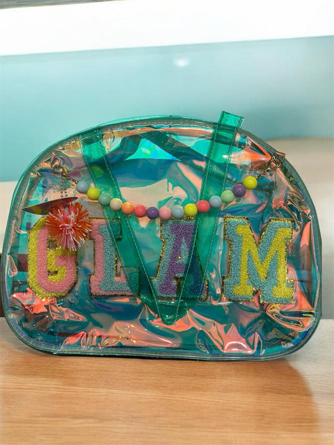 Holographic "GLAM" Mini Duffle Bag