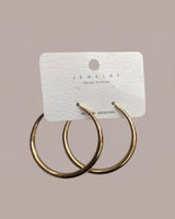 Gold Thin Hoop Earrings