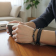 Men's anchor charm beaded and leather bracelet stack, Jack Gifts Online Lebanon