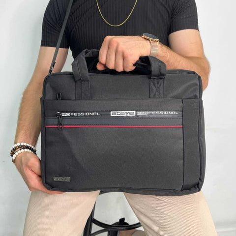 BLACK briefcase for men