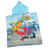 BLUE Cartoon Towel Poncho for kids