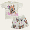 Beige Bambi Shorts Set