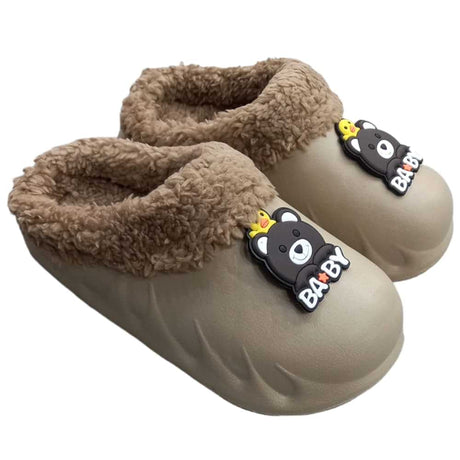 Beige Bear Baby  Slippers