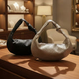 Beige and black woven knot hobo bags together, Jack Gifts Online Lebanon