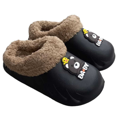 Black Bear Baby  Slippers