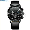 Black Leather Crrju 4 Watches