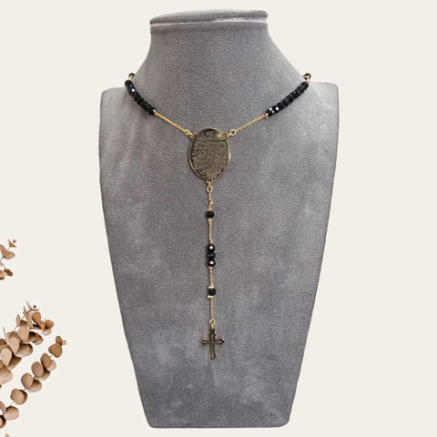 Black  Prayer Necklace