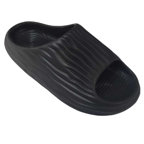 Black Simple Pattern Slippers