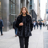Black Faux Fur Jacket