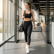 Womens black sports bra and full length leggings activewear set, Jack Gifts Online Lebanon