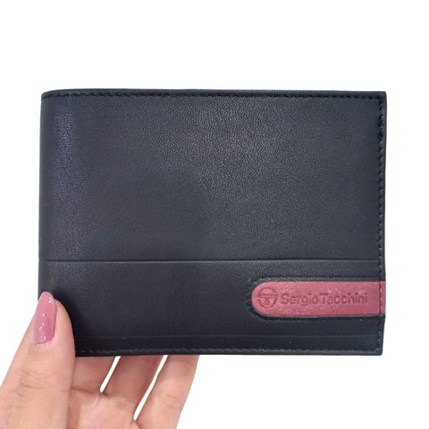 Black & Red Leather Wallet 1