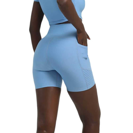 Blue Biker Shorts