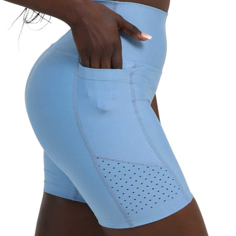 Blue Biker Shorts