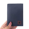 Blue "Black And Blue Leather Wallet 1"