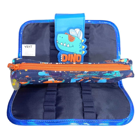 Blue Dino Pencil Case