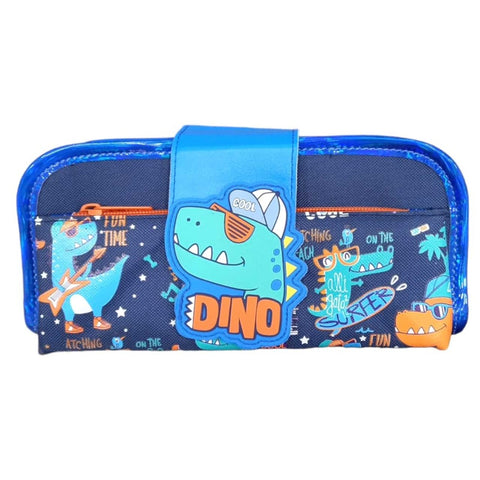 Blue Dino Pencil Case