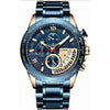 Blue Elegant Stainless Steel Watch 24