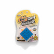Blue 4x4 magic cube on a yellow blister card