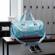 Blue holographic gym duffel bag with pale blue straps, Jack Gifts Online Lebanon