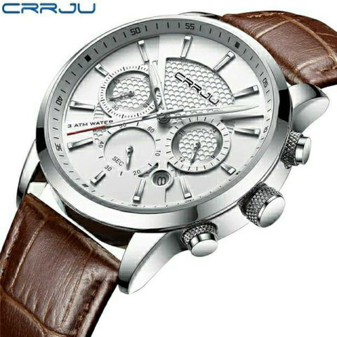 BrownLeather Crrju 3 Watches