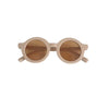 Brown Simple Circular Sunglasses