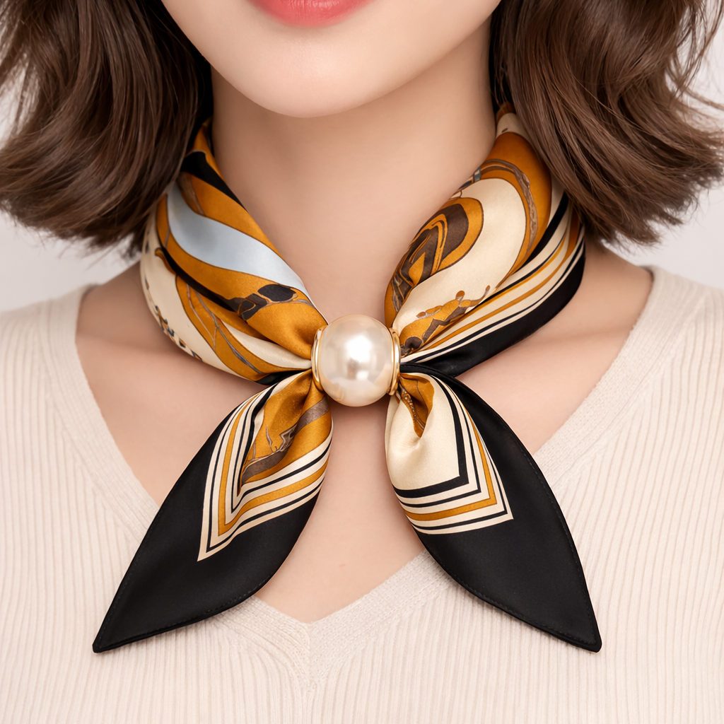 Orange Horse Foulard