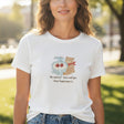 Woman in white tee with teddy bear and cherry bowl print, Jack Gifts Online Lebanon