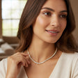woman weraing a Classic Gold Tennis Choker