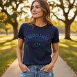 Navy Bells Surf Classic beaded women's t-shirt