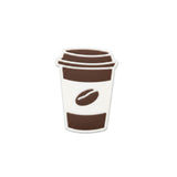 Brown coffee cup charm pin for beach bags, Jack Gifts Lebanon